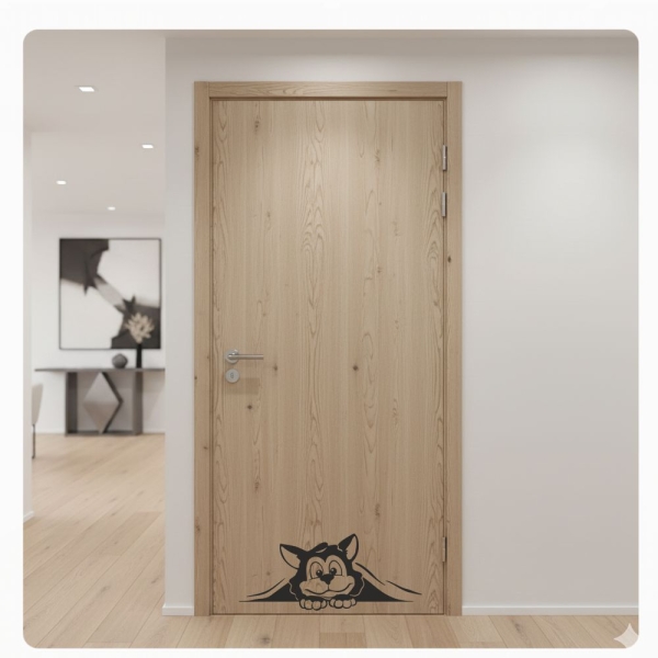 Türaufkleber Katze Kätzchen Wandaufkleber Tür Aufkleber T509